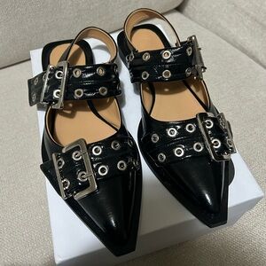 Ganni Flats with Buckle